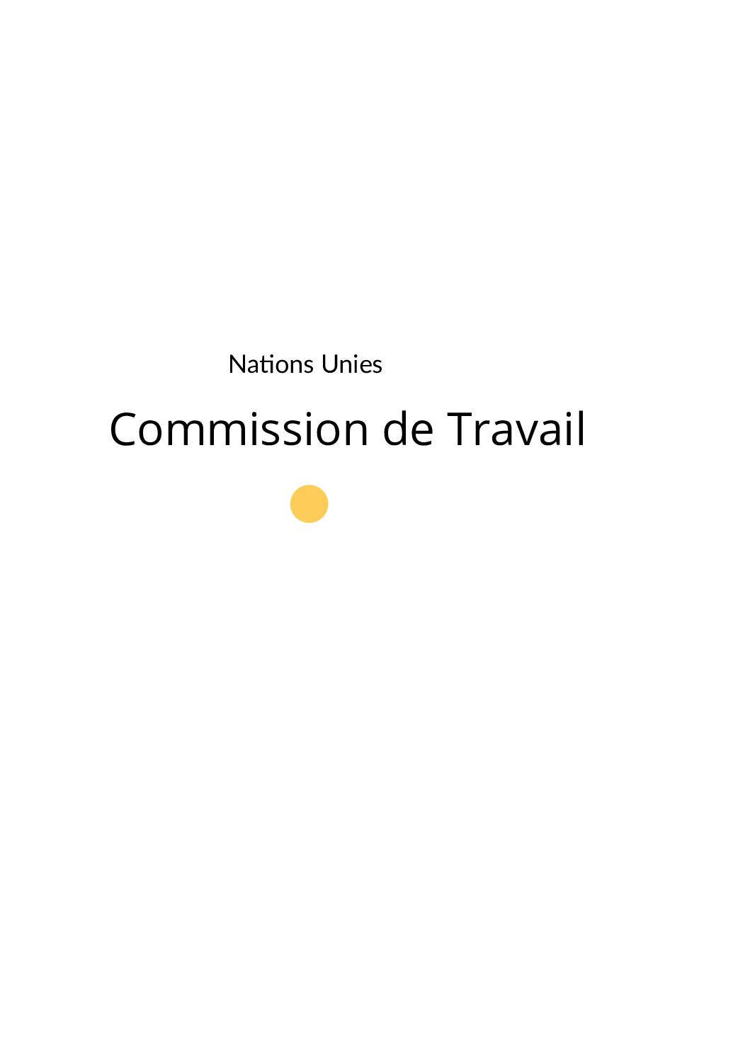 Commission de travail