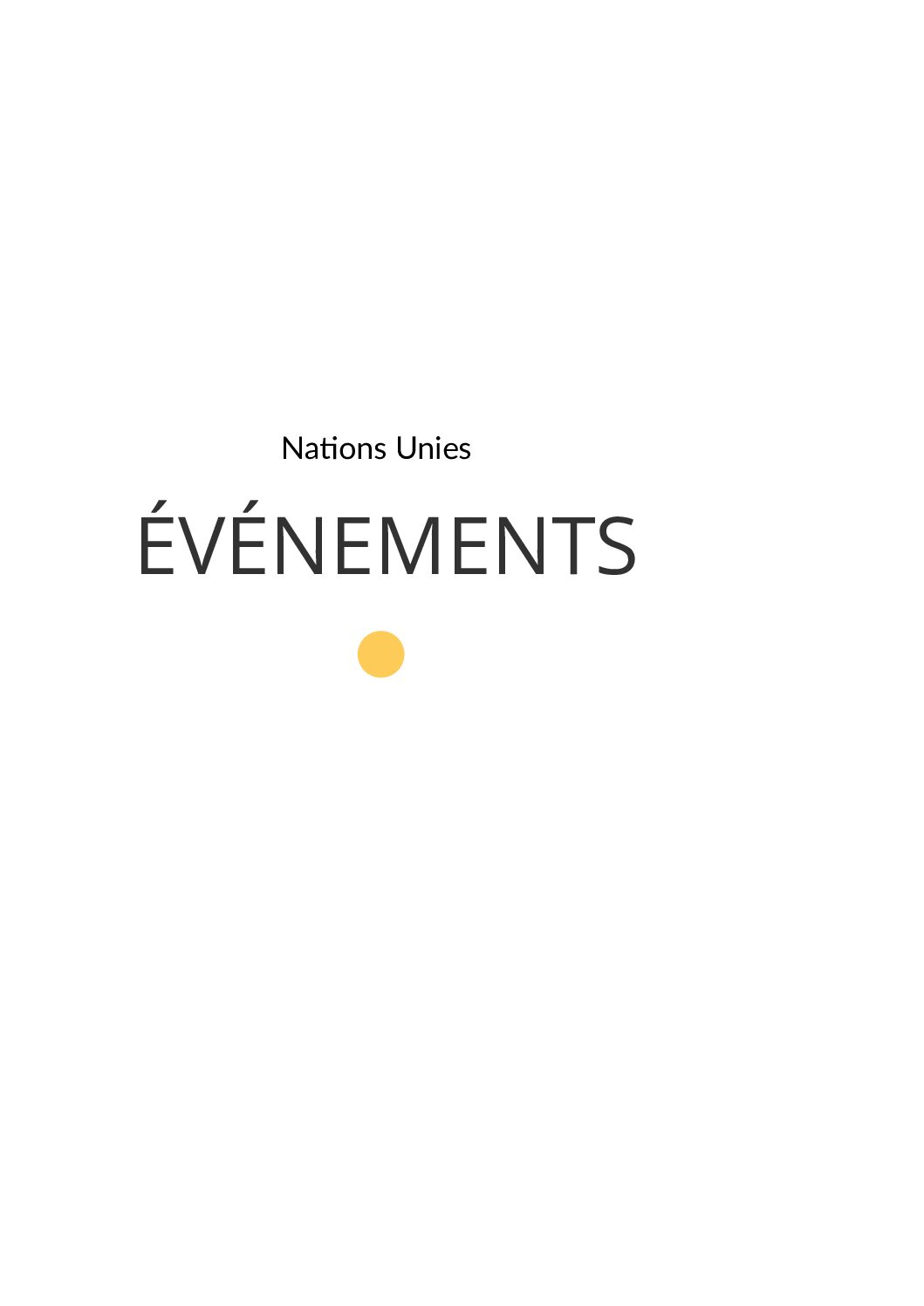 Événements
